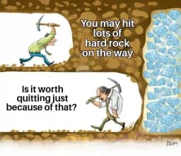 Never quit