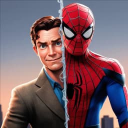 Spiderman and Peter Parker