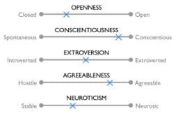 The Big Five personality model