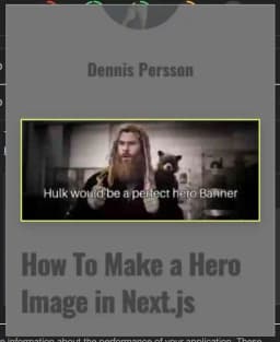 Largest contentful paint on an article page