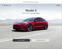 Tesla's banner image model 3