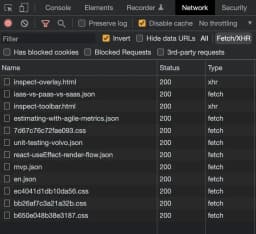 Chrome developer tools no filter