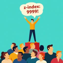 z-index attention seeker