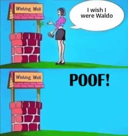 Waldo disappears meme